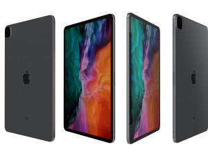 apple ipad pro 12 9 2020 wifi cellular all colors Model 3D