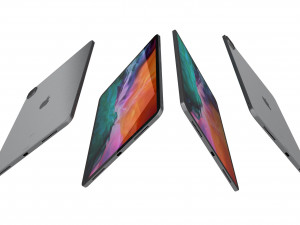 apple ipad pro 12 9 2020 wifi cellular all colors Model 3D