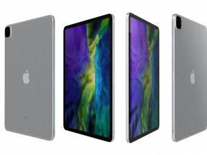 apple ipad pro 12 9 2020 wifi cellular all colors Model 3D