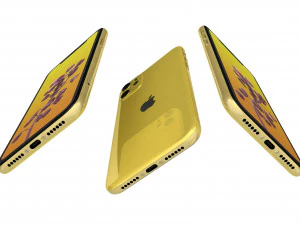 apple iphone 11 yellow 3D Model
