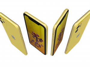 apple iphone 11 yellow 3D Модель