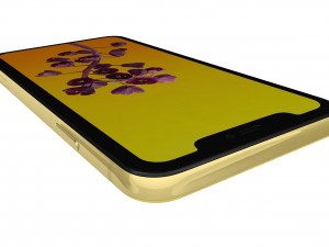 apple iphone 11 yellow 3D Модель