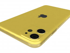 apple iphone 11 yellow 3D Model