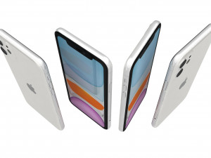 apple iphone 11 white 3D Model