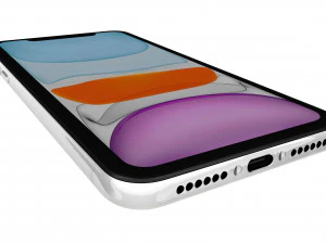 apple iphone 11 white 3D Model
