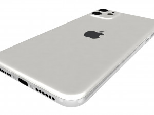apple iphone 11 white 3D Model