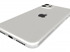 apple iphone 11 white 3D Model