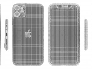 apple iphone 11 white 3D Model