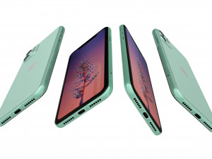 apple iphone 11 green Modelo 3D