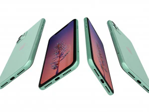 apple iphone 11 green 3D Model