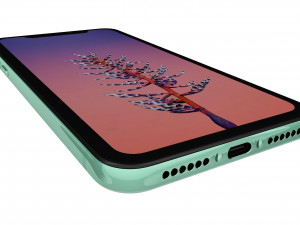 apple iphone 11 green Modelo 3D
