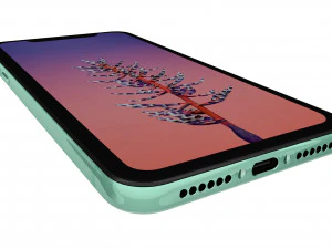 apple iphone 11 green 3D Model