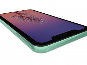 apple iphone 11 green Modelo 3D