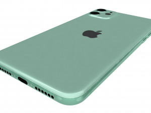 apple iphone 11 green Modelo 3D