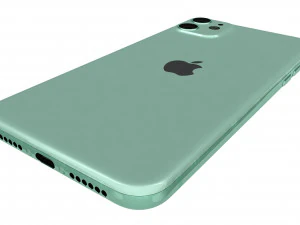 apple iphone 11 green 3D Model