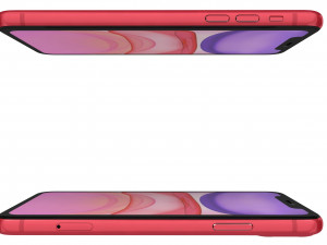 apple iphone 11 red 3D Model