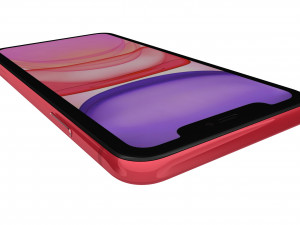 apple iphone 11 red 3D Model