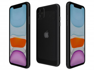apple iphone 11 black 3D Model