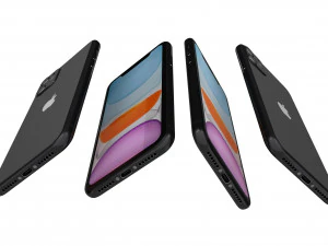 apple iphone 11 black 3D Model