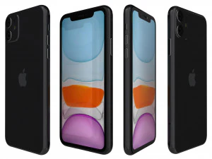 apple iphone 11 black 3D Model