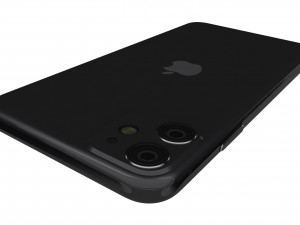 apple iphone 11 black Modelo 3D