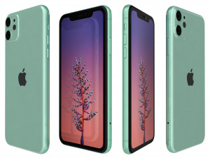 apple iphone 11 all colors Modello 3D