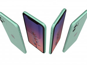 apple iphone 11 all colors Modello 3D
