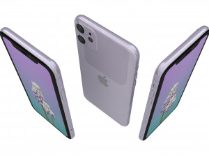 apple iphone 11 all colors Modello 3D