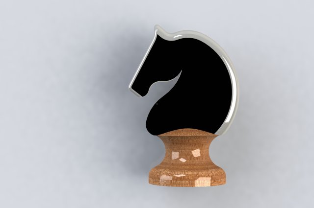 chess knight 3D-Modell .c4d .max .obj .3ds .fbx .stl .blend 