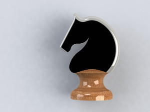 chess knight 3D 모델