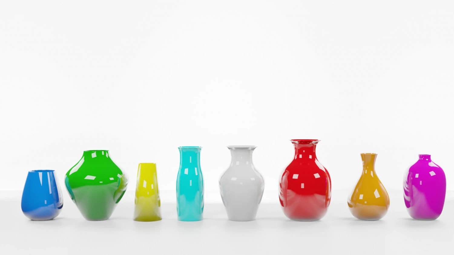 simple vase pack 3D Model .c4d .max .obj .3ds .fbx .stl .blend 