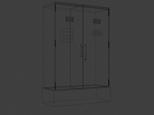 simple electricity box 3D Model