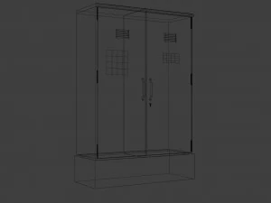 caixa de eletricidade simples Modelo 3D