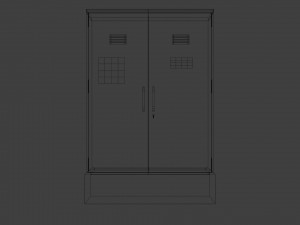 simple electricity box 3D Model