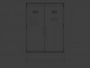 caixa de eletricidade simples Modelo 3D