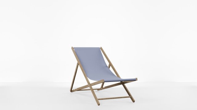 simple summer chair 3D Model .c4d .max .obj .3ds .fbx .stl .blend 