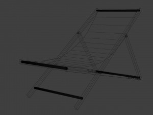 simple summer chair 3D Model