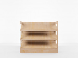 low poly wooden furniture pack Modelo 3D