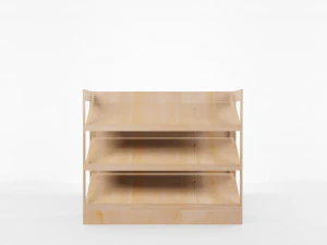 low poly wooden furniture pack 3D Model