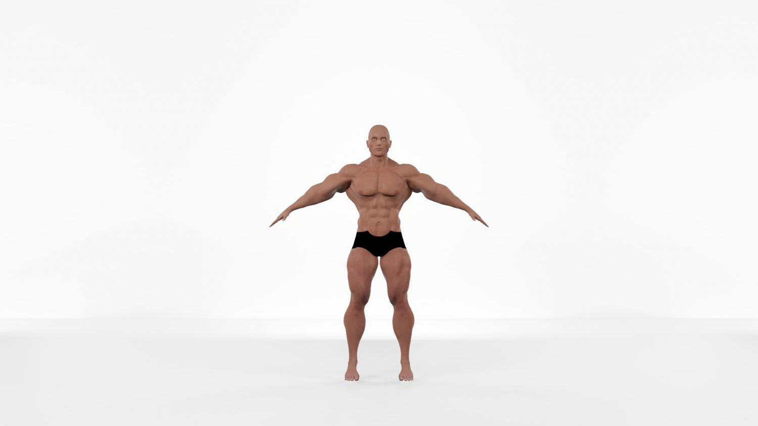 musculer man 3D Model .c4d .max .obj .3ds .fbx .stl .blend 
