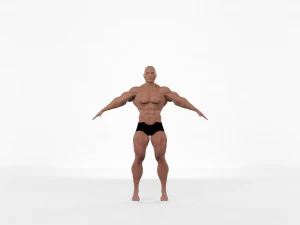 hombre musculoso Modelo 3D
