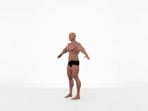 musculer man 3D Model