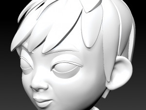 asian school girl in uniform Modelo 3D