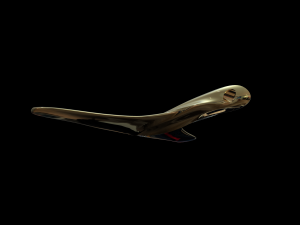 whale tail pendant yellow gold Modèles 3D en vedette