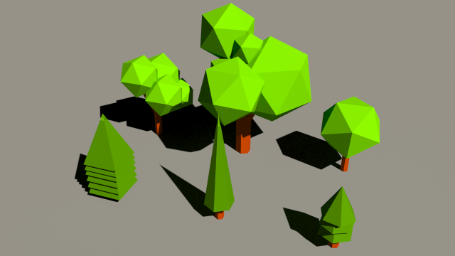 pack trees Modelo 3D .c4d .max .obj .3ds .fbx .stl .blend 