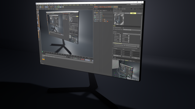 future monitor for gaming 3Dモデル .c4d .max .obj .3ds .fbx .stl .blend 