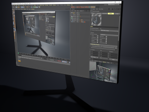 future monitor for gaming 3D मॉडल