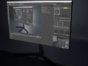 przyszły monitor do gier Model 3D