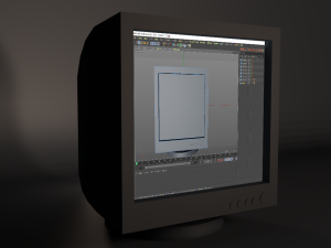 old monitor 43 3D मॉडल