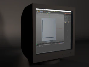 old monitor 43 3D Model